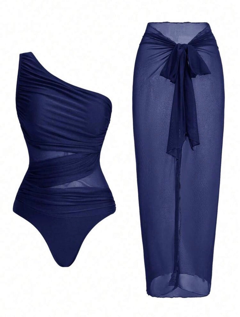 Traje de baño azul 2607