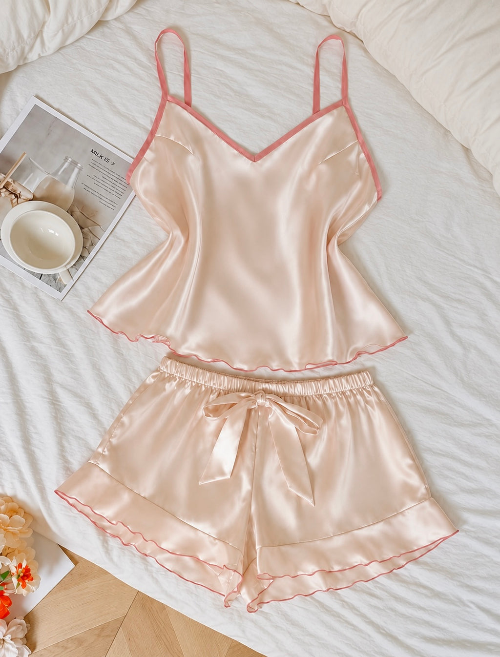 Pijama champagne de short