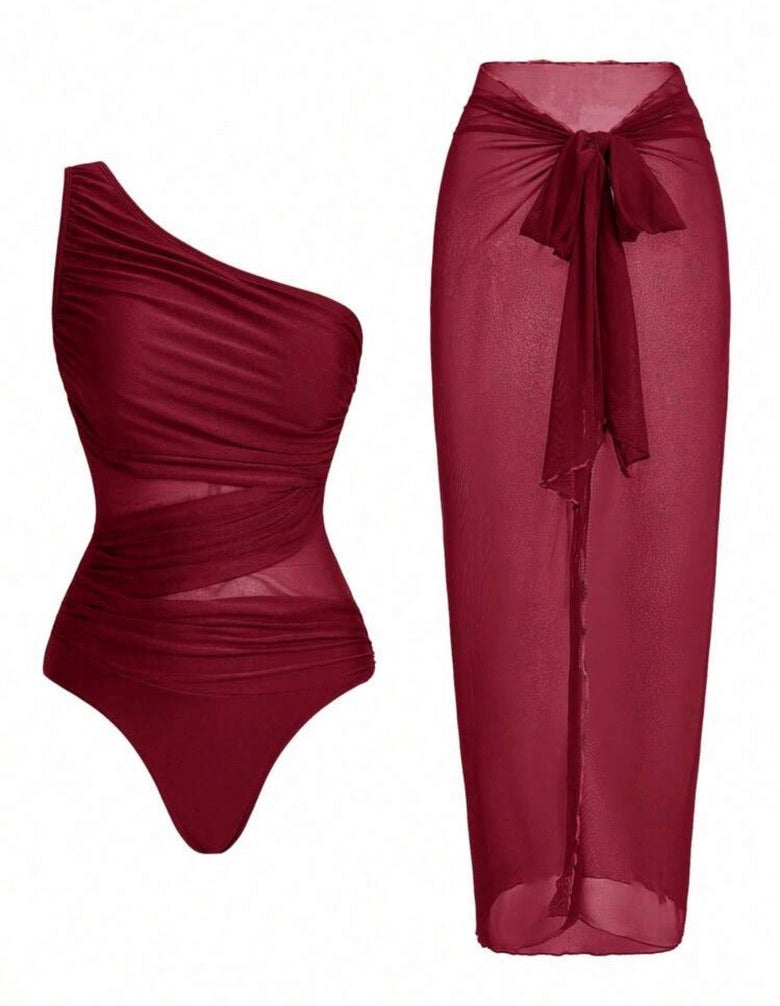 Traje de baño vino 607