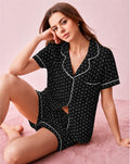 Pijama negra polka dots