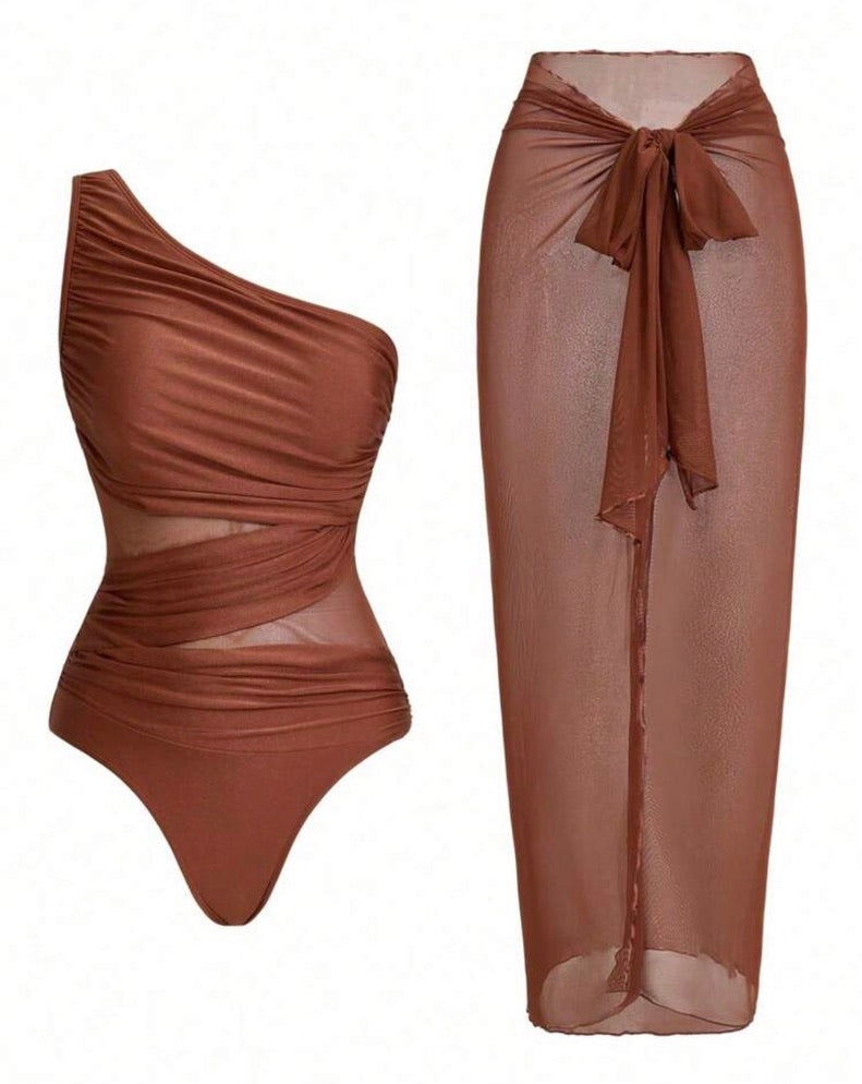 Traje de baño terracota 2607