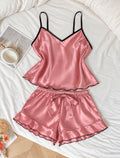 Pijama rosa de short